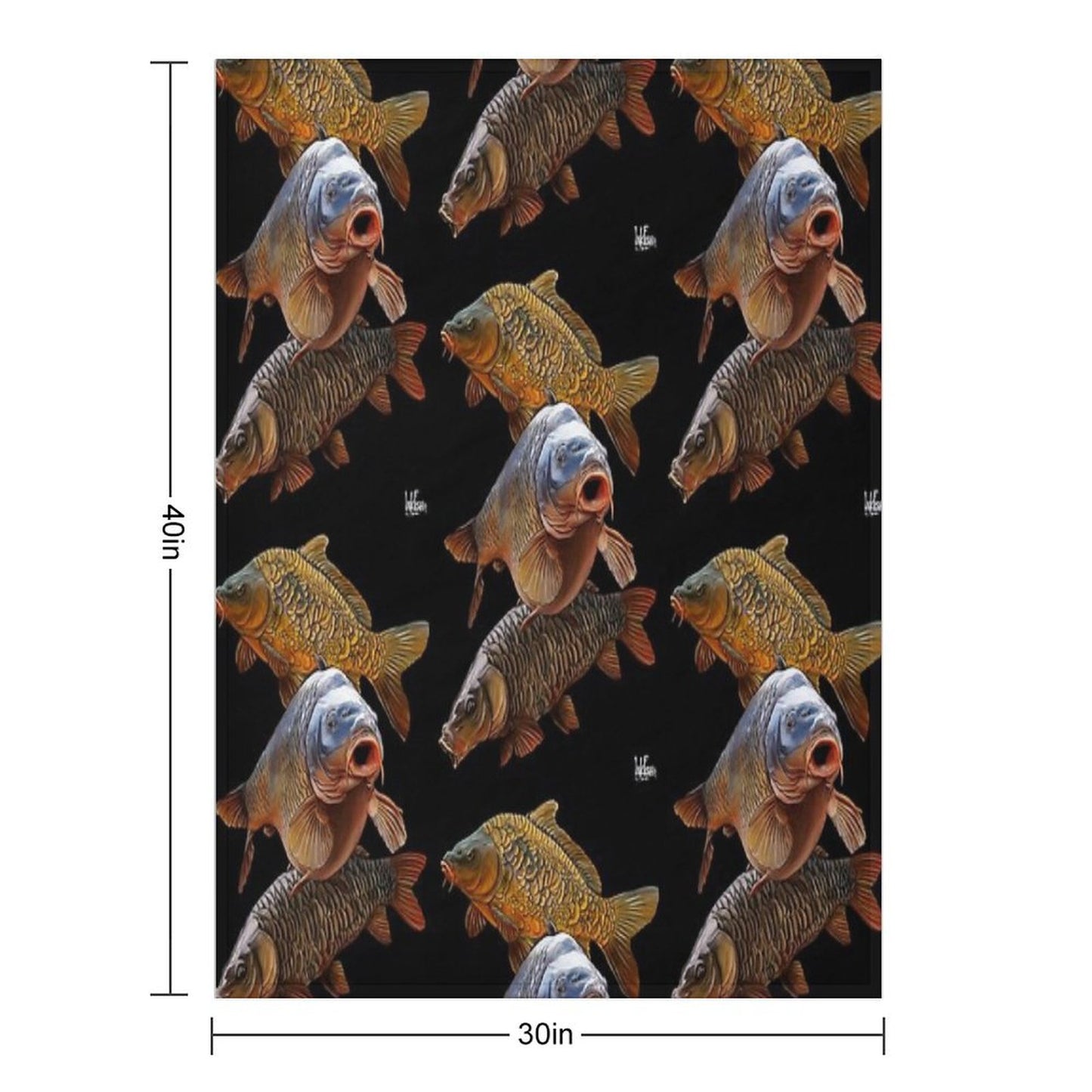 Carp Gang 1 Throw Blanket