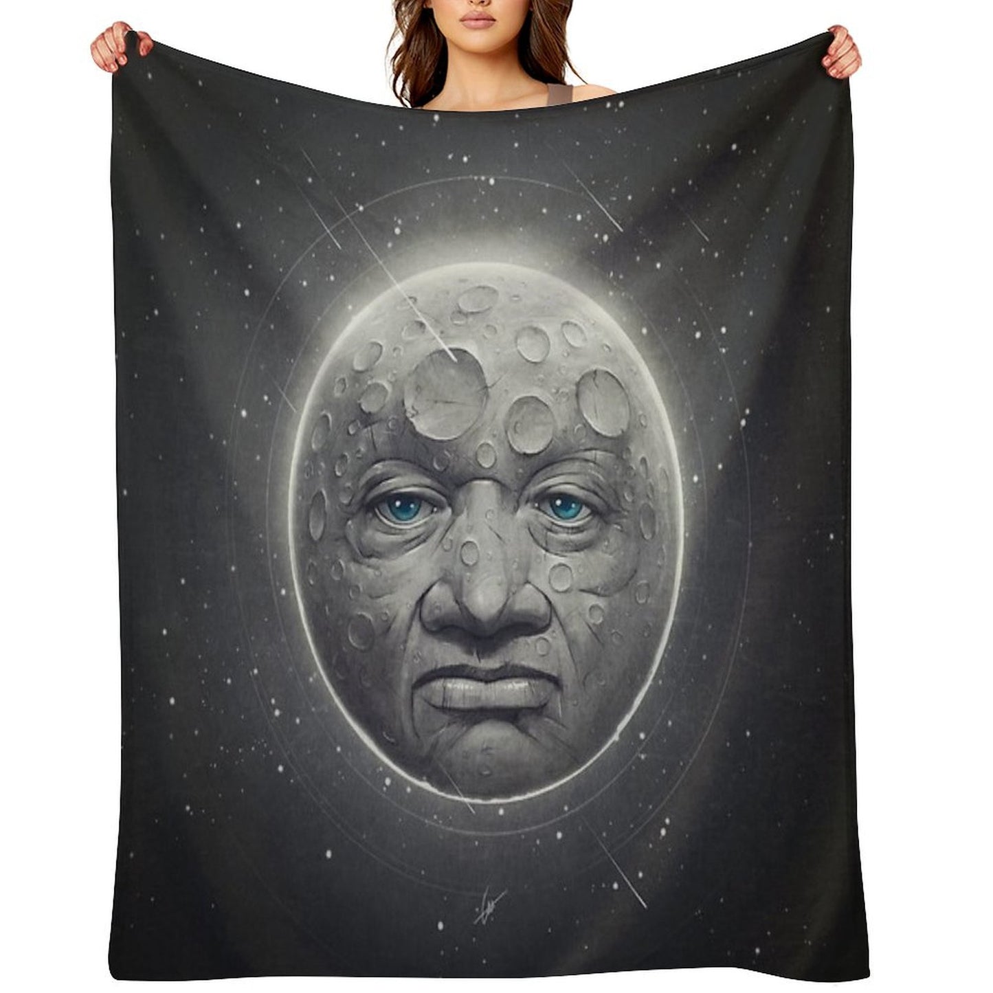 The Moon Throw Blanket