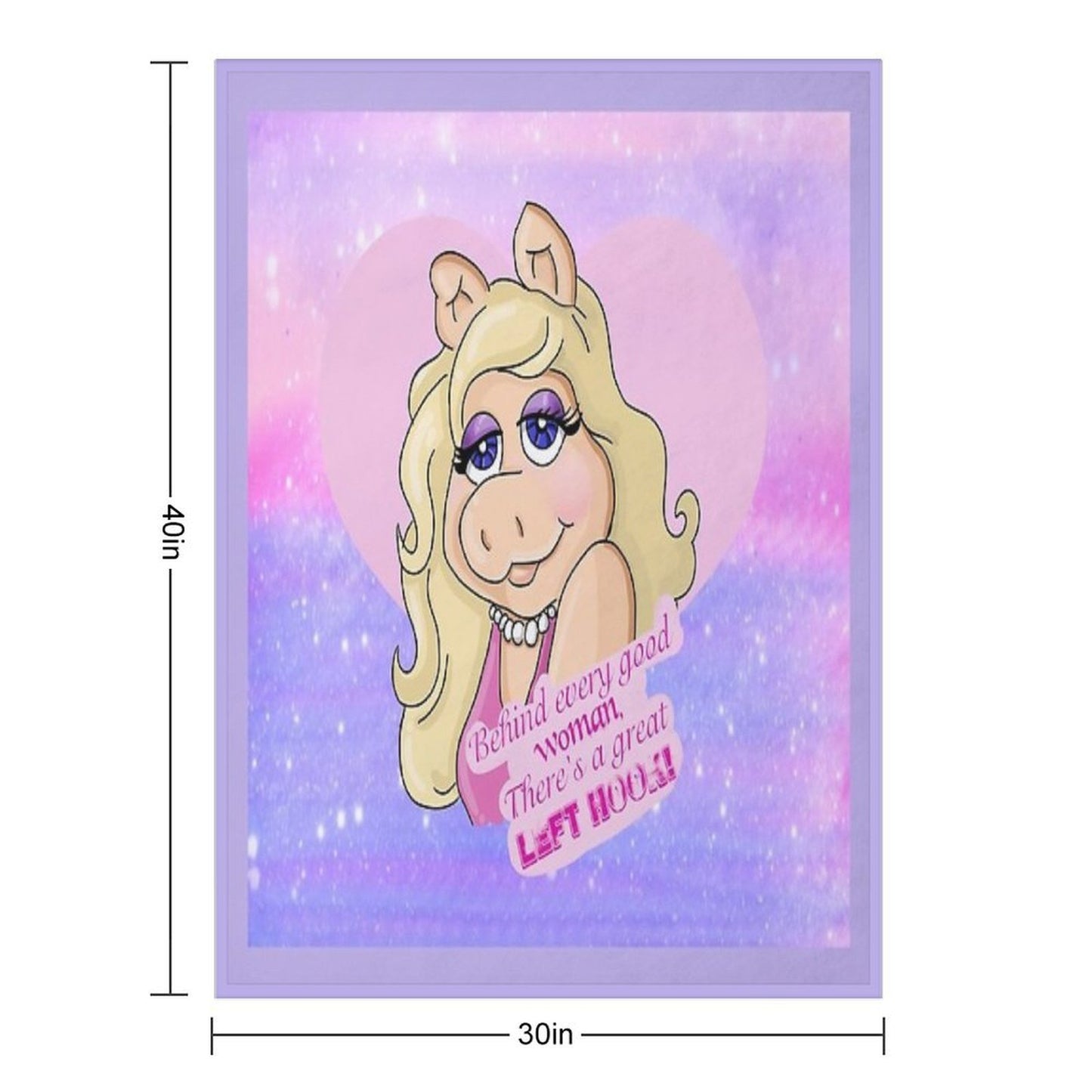 Miss Piggy Throw Blanket