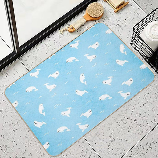 Beluga Whale Bath Mat