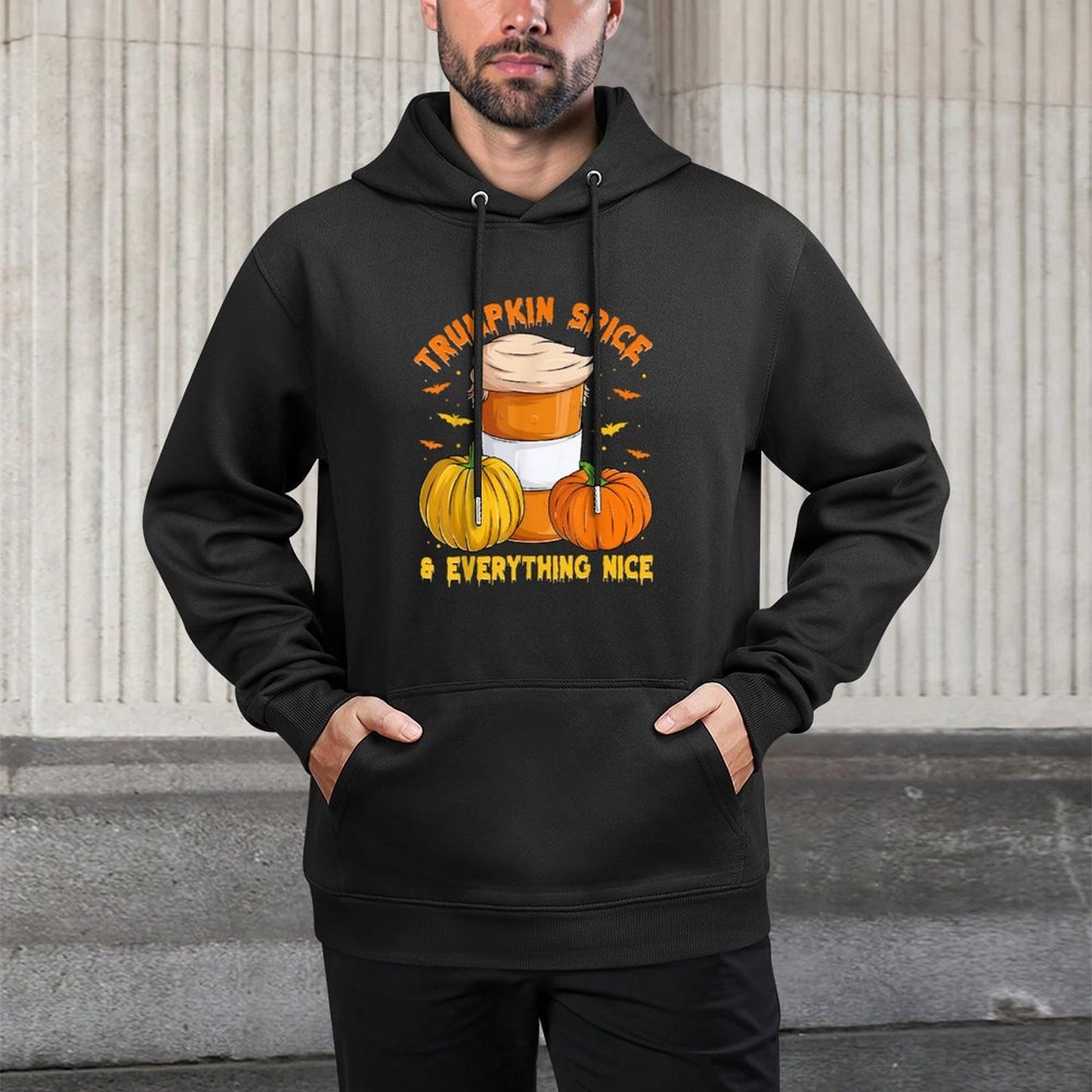 Trumpkin Spice Everything Nice, Halloween Trump Pumpkin Layering Staple Hoodie