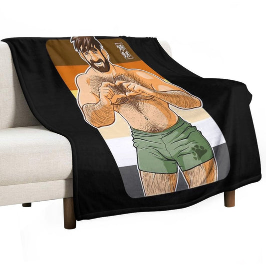 ADAM I LOVE YOU - BEAR PRIDE Throw Blanket