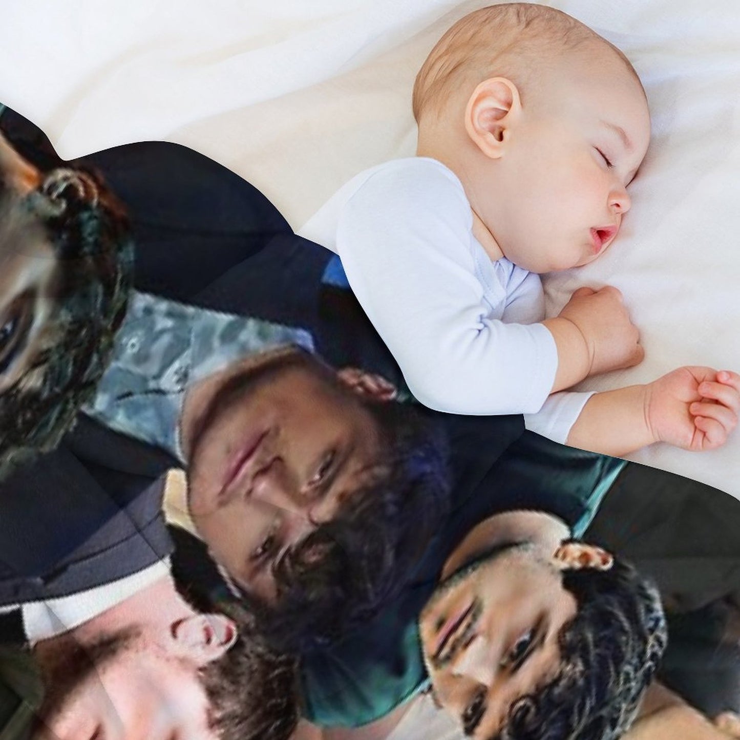 JoshHutcherson Photo Collage Throw Blanket