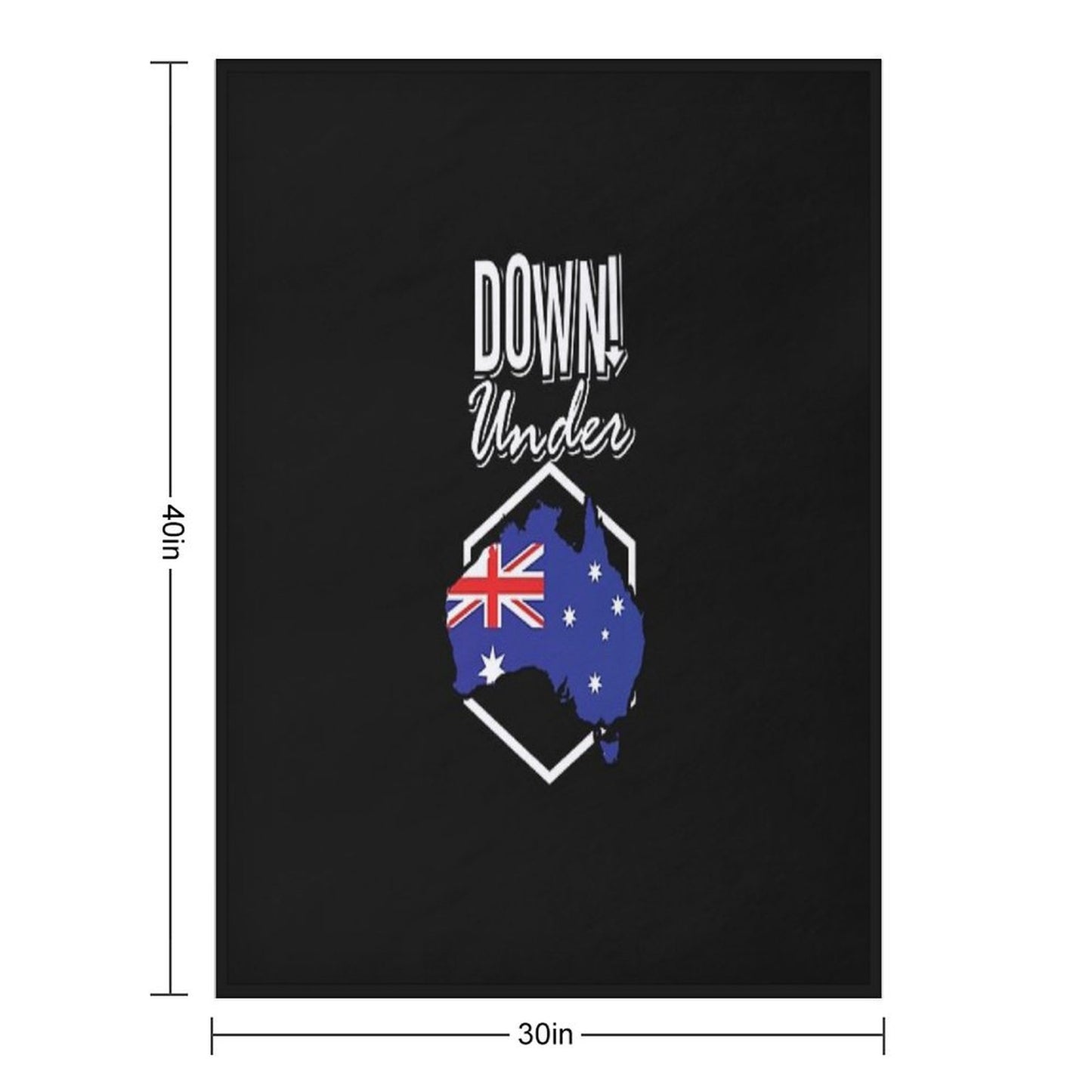 Down Under! Throw Blanket