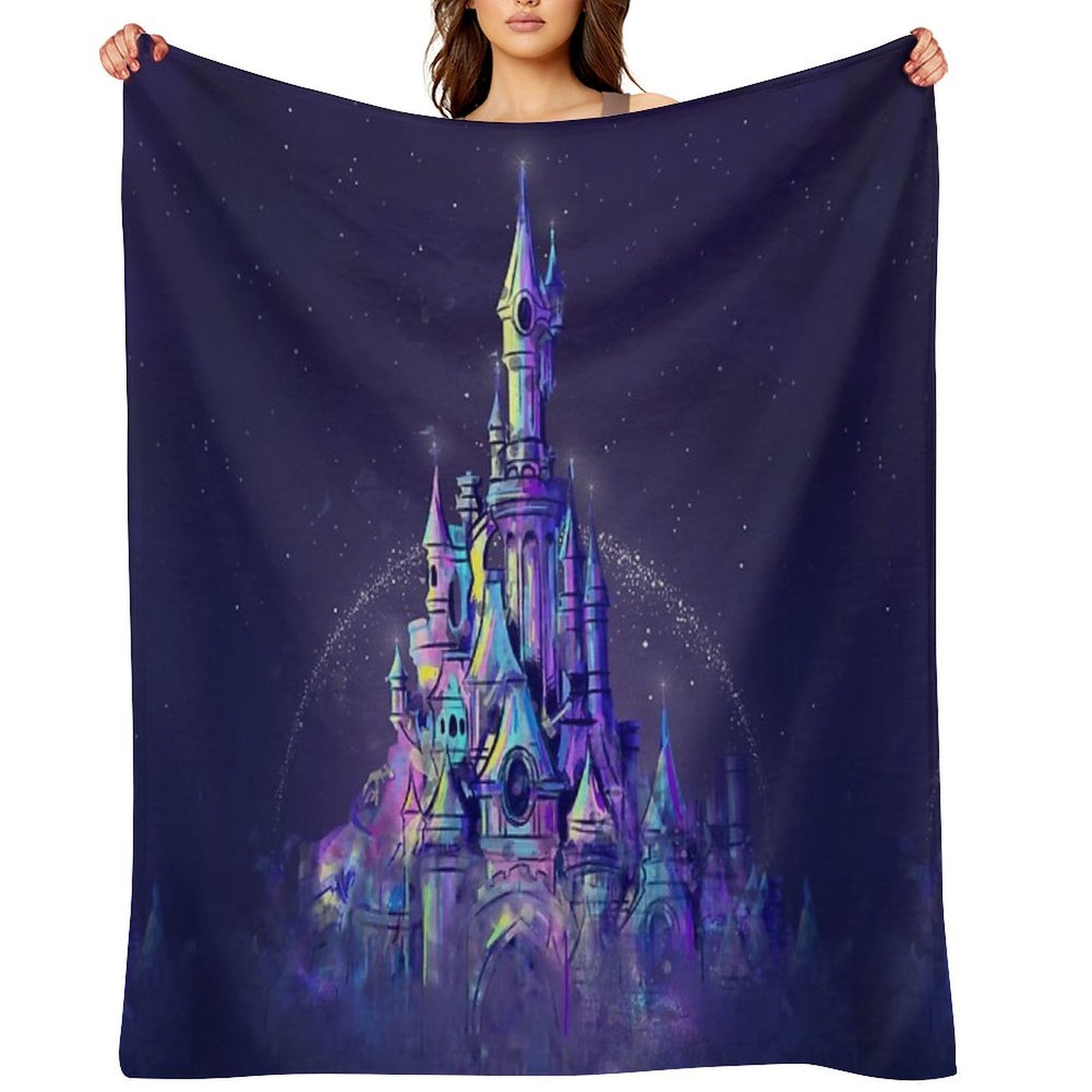 Magic Princess Fairytale Castle Kingdom Throw Blanket