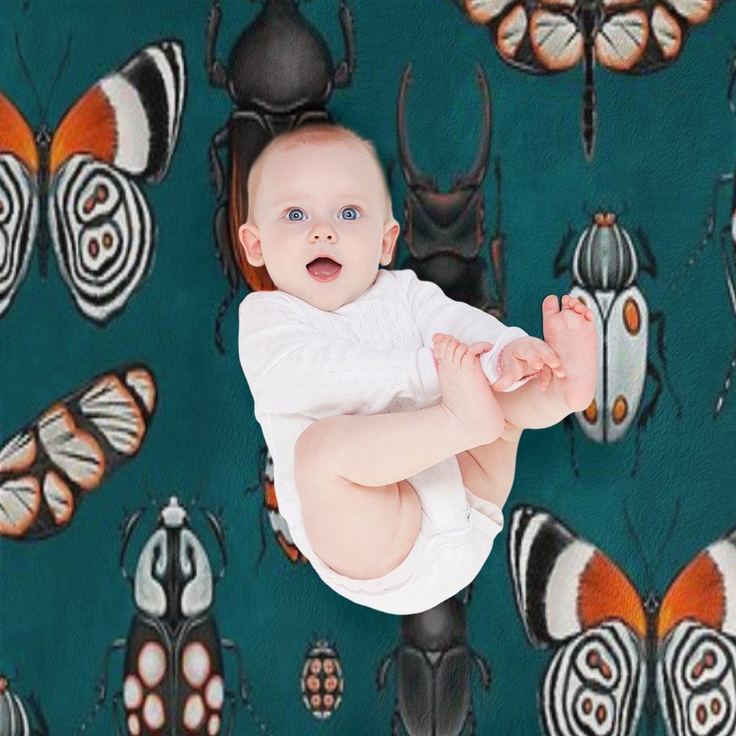Bugs And Beetles Throw Blanket