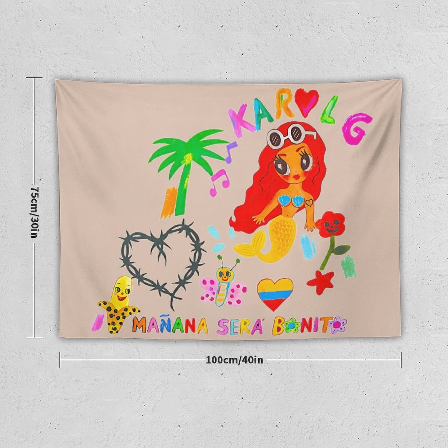 Manana Sera Bonito KAROL Merch G Tapestry