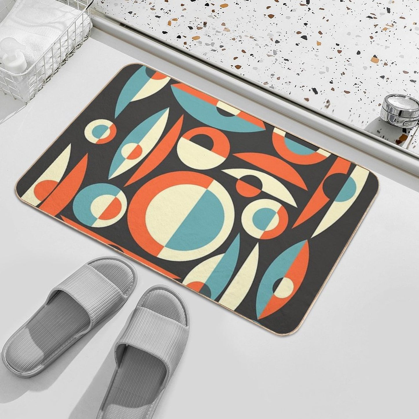 Retro Eames Era Pisces Bath Mat