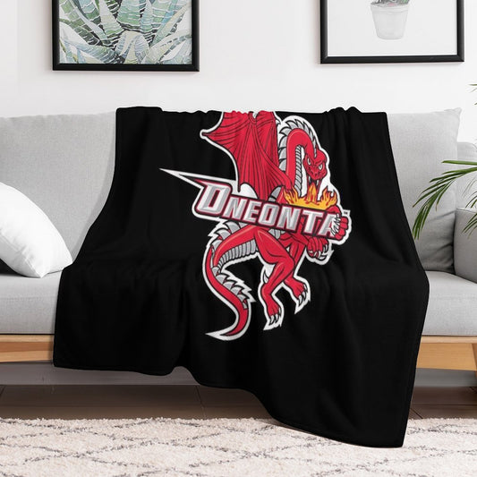 SUNY Oneonta Red Dragons Throw Blanket
