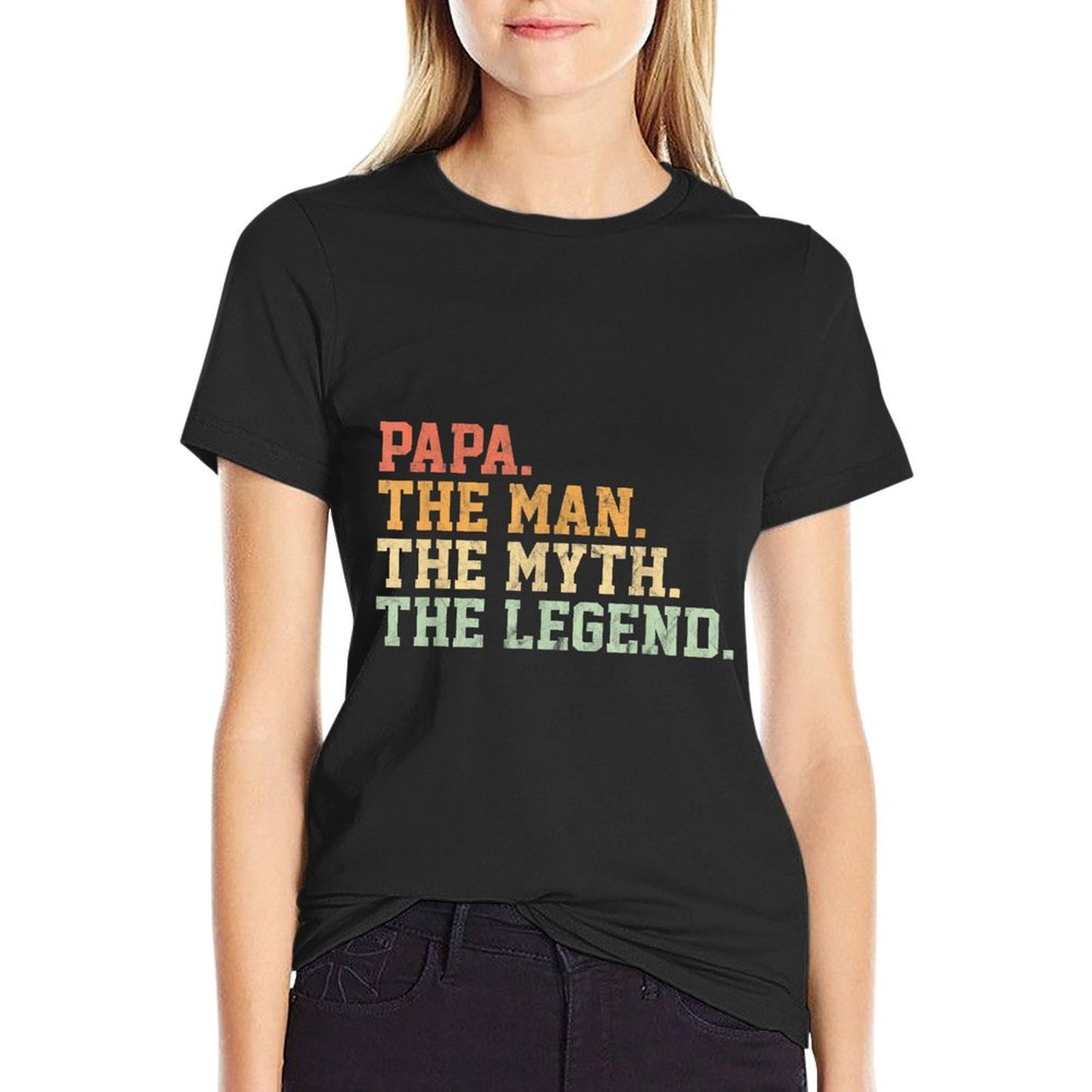 Papa Man Myth Legend Shirt For Mens Funny Father Gift T-Shirt