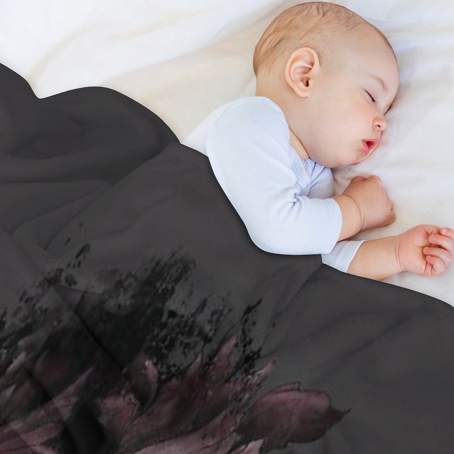 Death Blooms Throw Blanket