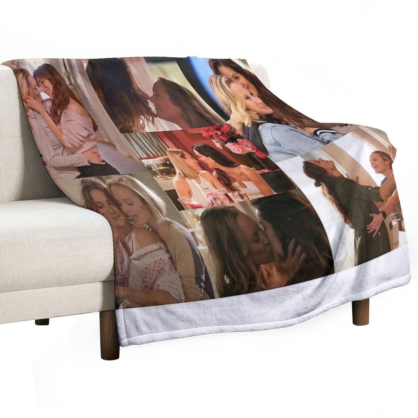 Marina Station 19 Large Collage Designed for Blankets Throw Blanket