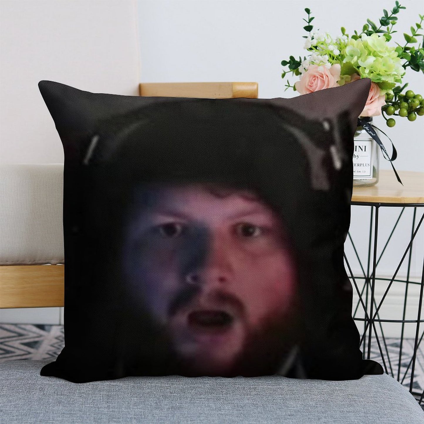 Caseoh Linen Throw Pillow Cover