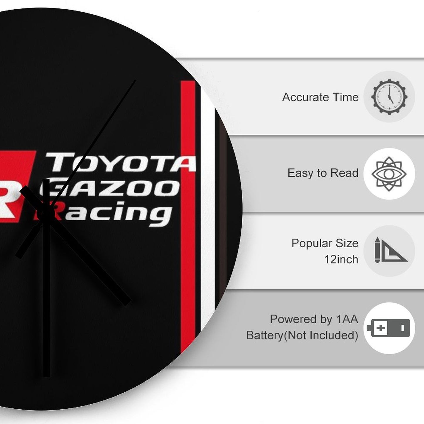 Toyota GR Wrc Racing 86 Yaris Supra GAZOO RACING Wall Clock