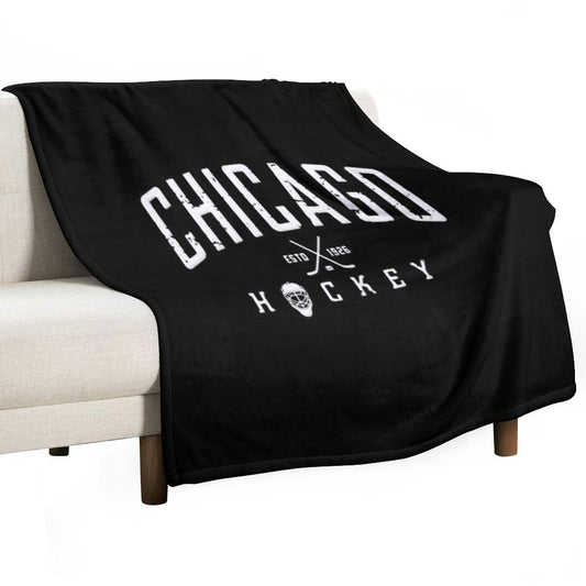 Chicago Blackhawks Hockey Throw Blanket