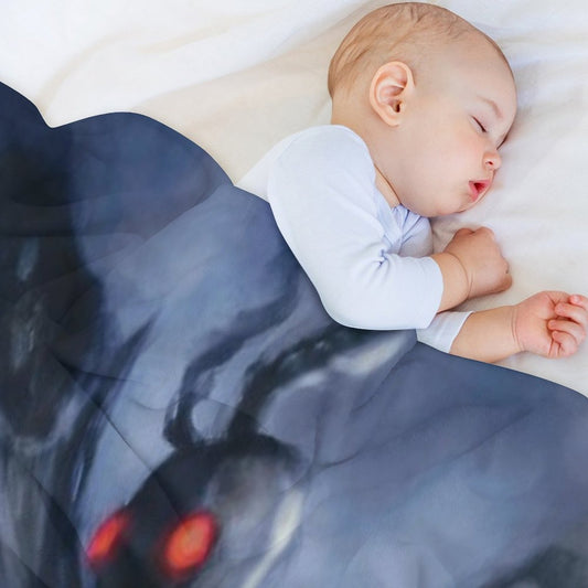 Twerking Mothman Throw Blanket