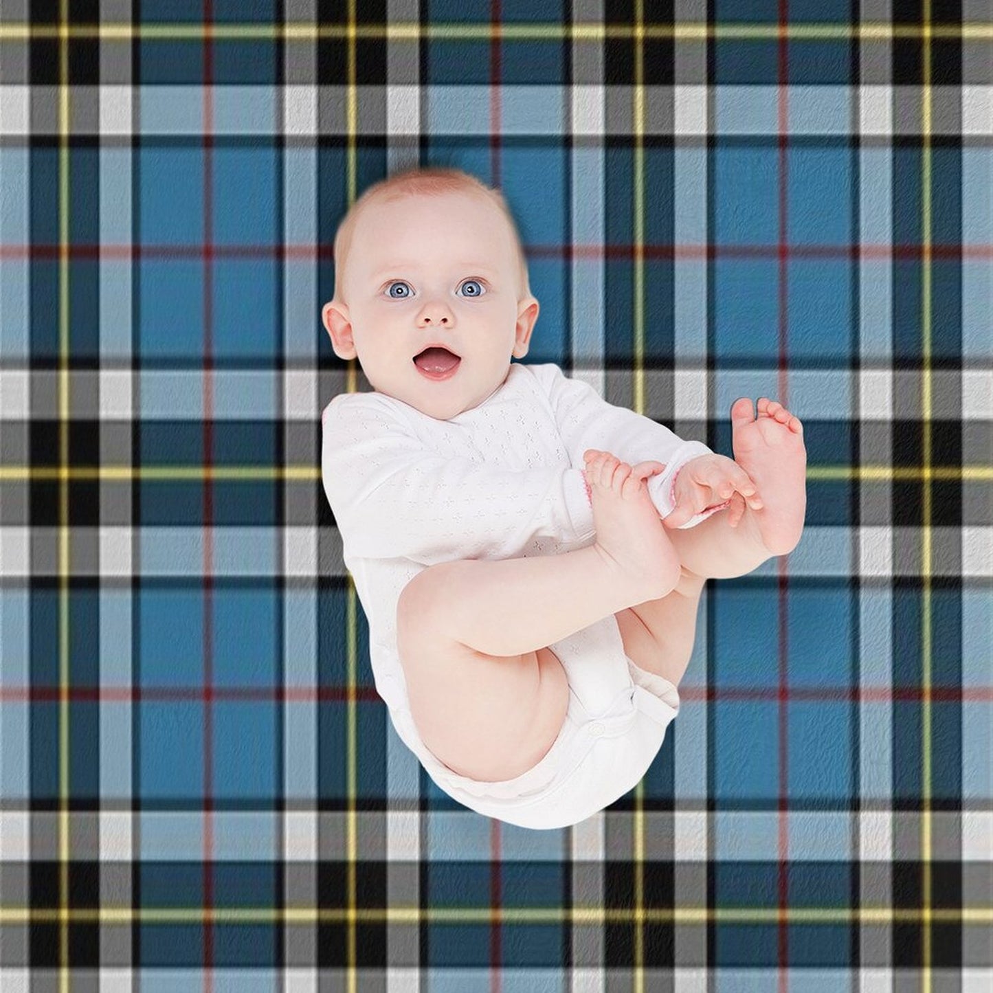 Thompson Blue Dress Tartan Clan Thomson Cute Tartan Throw Blanket
