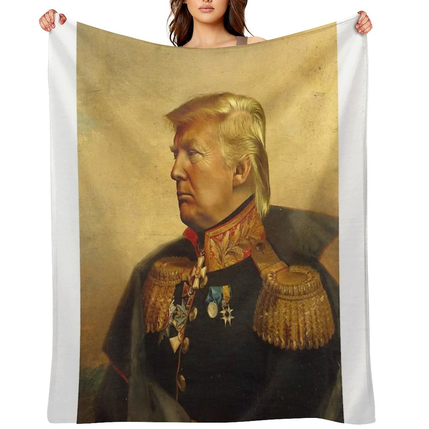 Donald Trump - Replaceface Throw Blanket