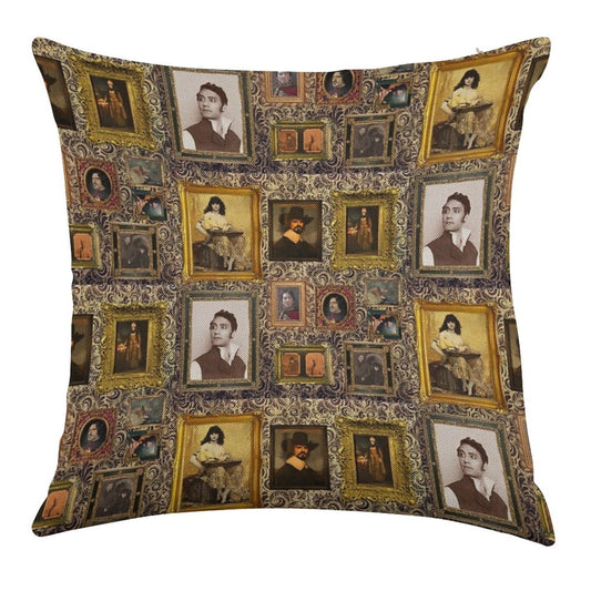 What We Do in The Shadows Gallery Linen Throw Pillow Cover