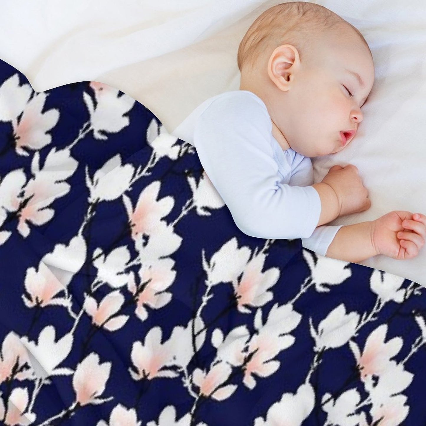 Magnolia Midnight Throw Blanket