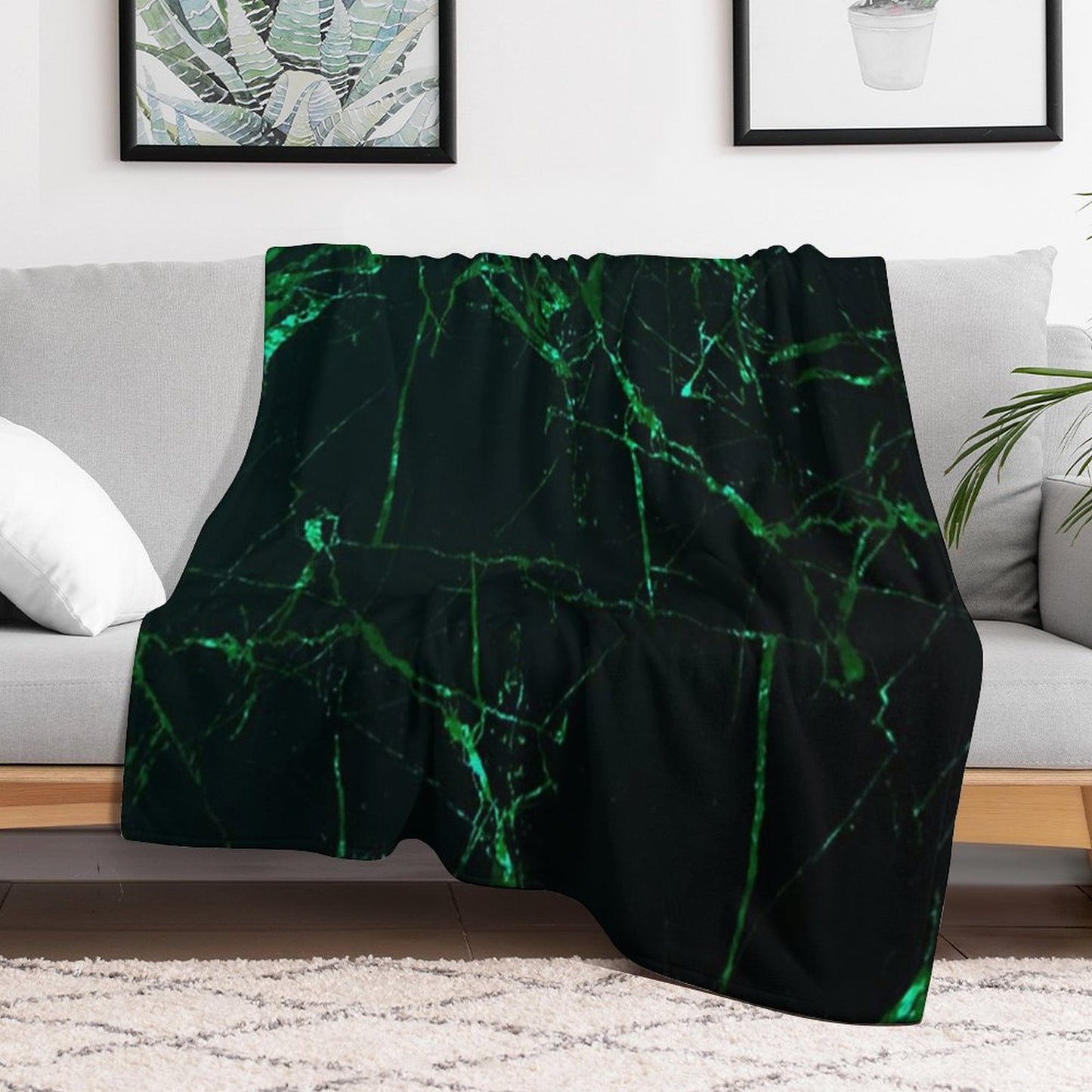 Alien Marble Throw Blanket