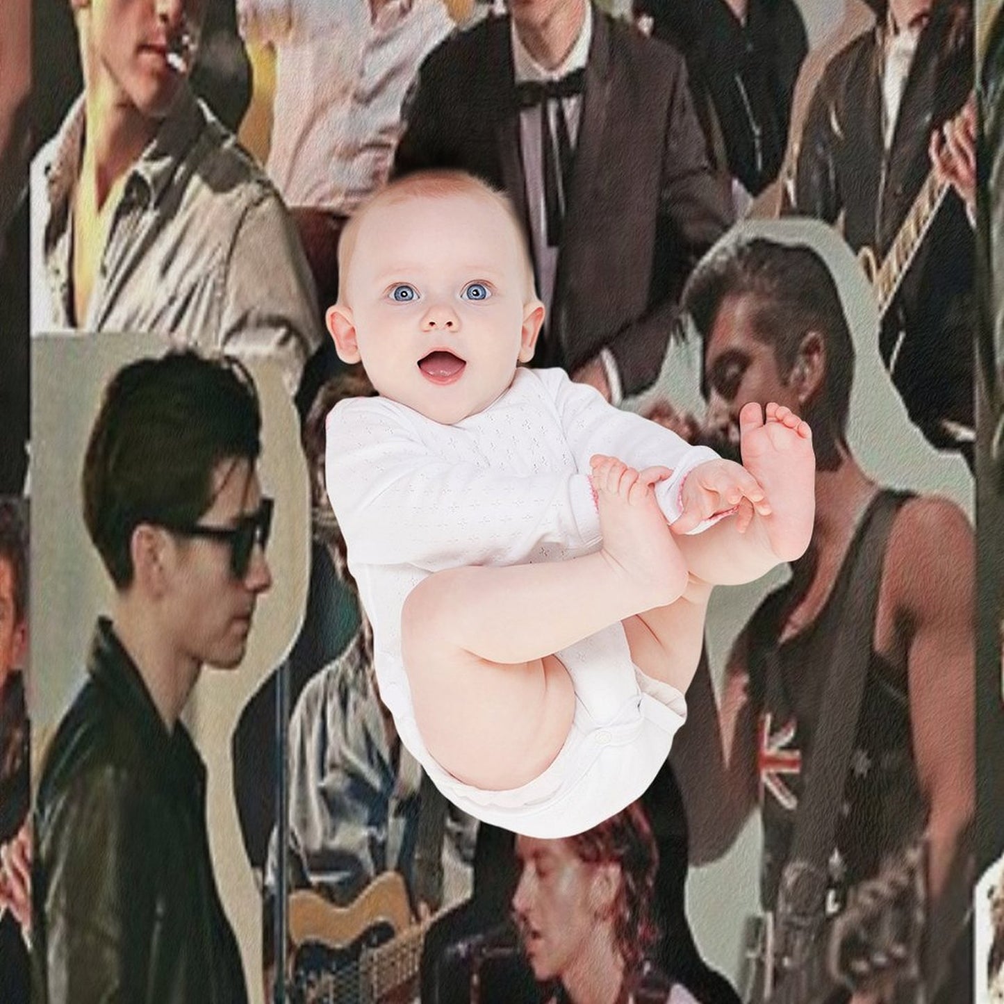 Alex Turner Arctic Monkeys Collage Throw Blanket