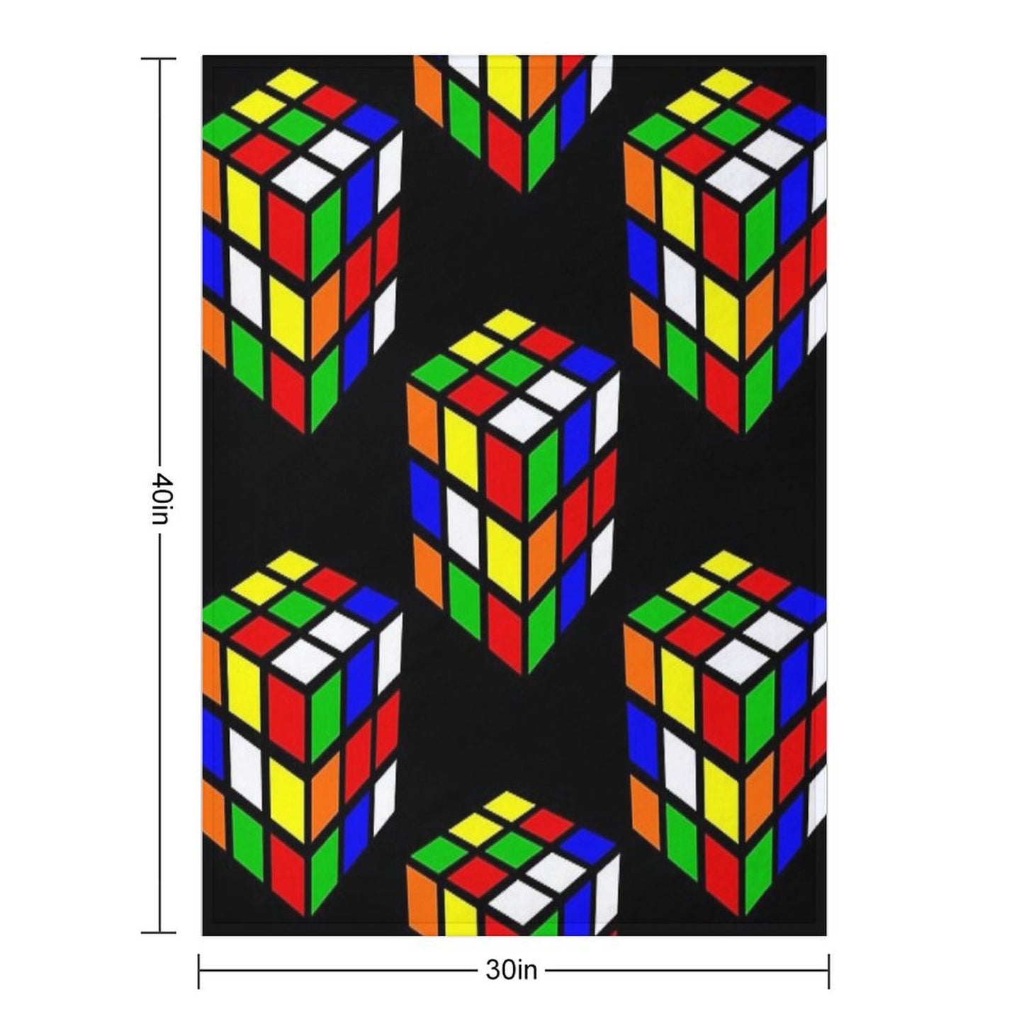 Magic Cube Throw Blanket