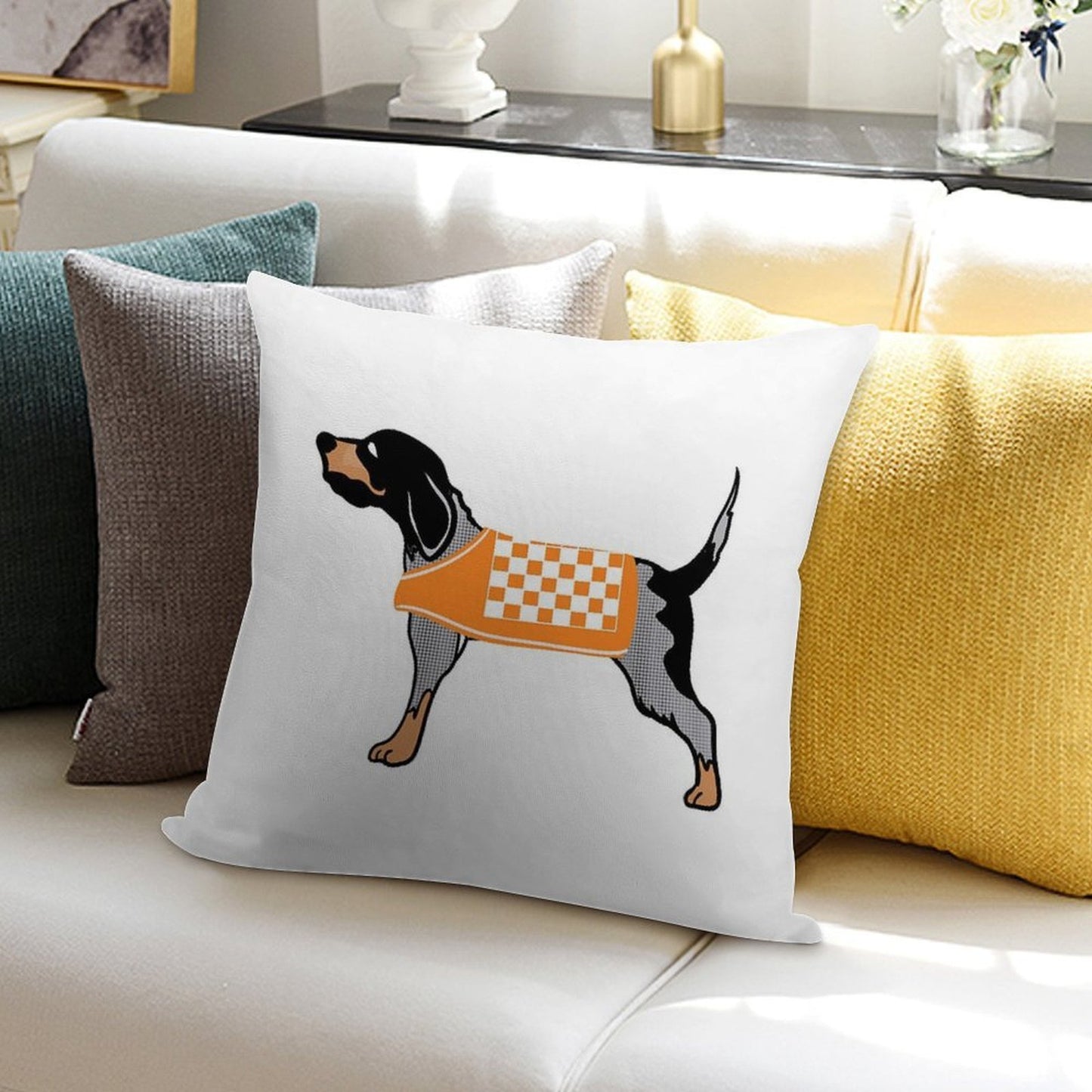 Smokey Soft High-Density Material Throw Pillow