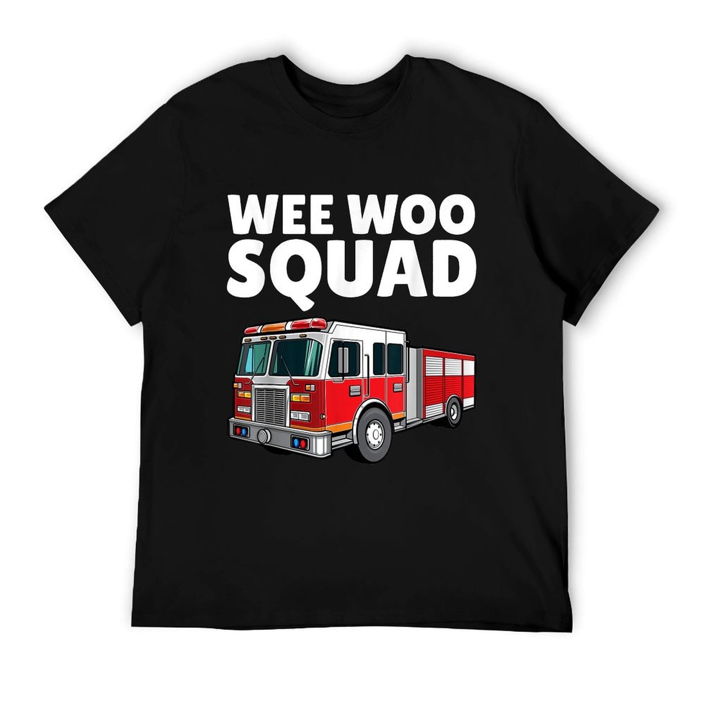 Funny Firefighter Art For Men Women Kids Fire Truck Fireman T-Shirt