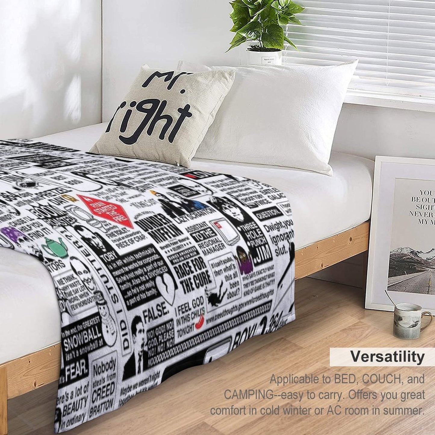 Wise Words From The Office - The Office Quotes (Variant) Throw Blanket