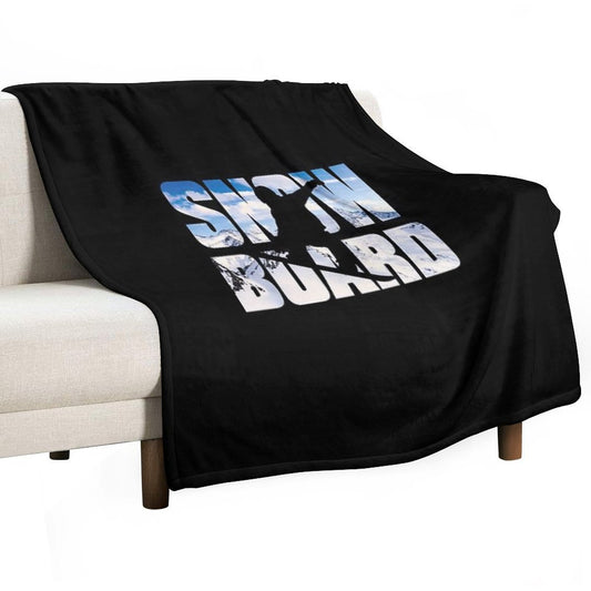 Snowboard Throw Blanket