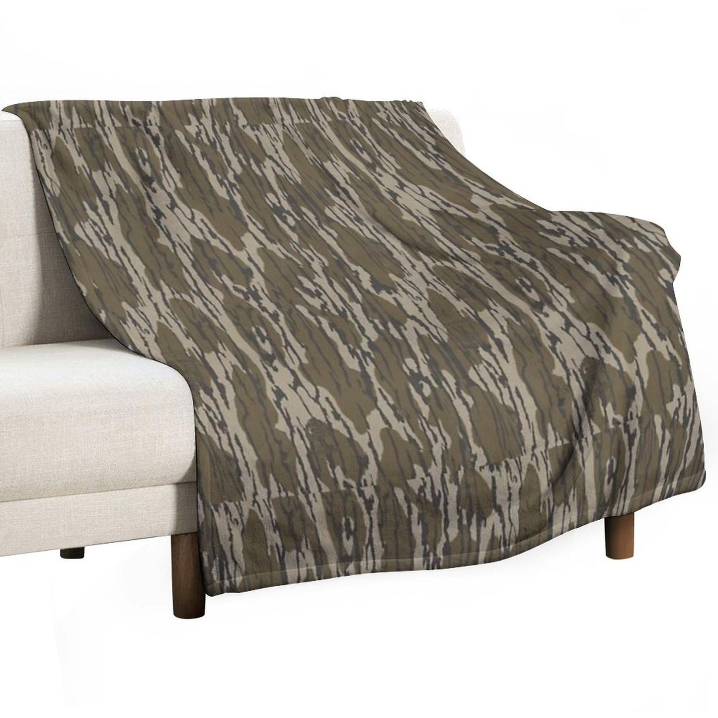 Everything Bottom Lands Camo Throw Blanket
