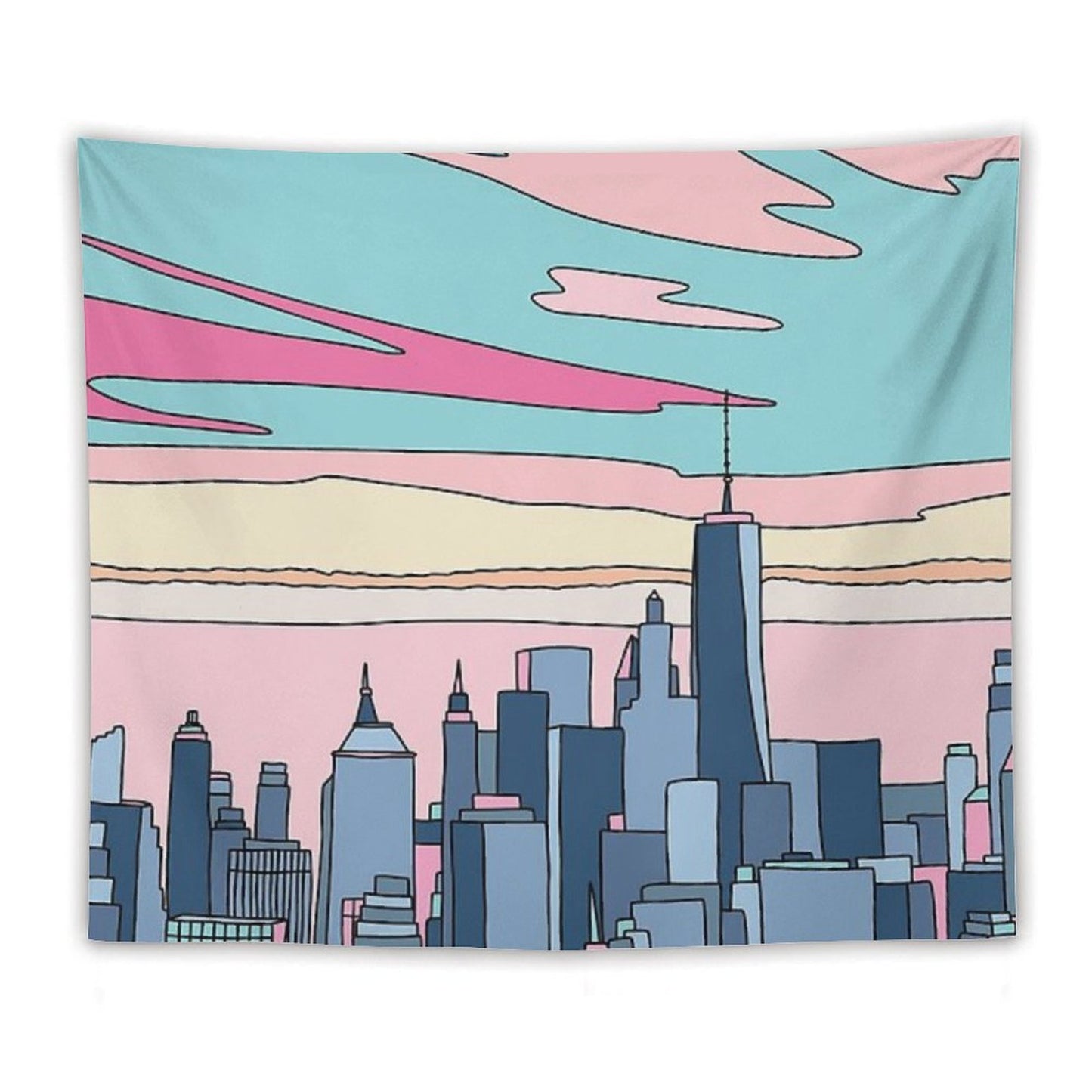 City Sunset by Elebea Tapestry