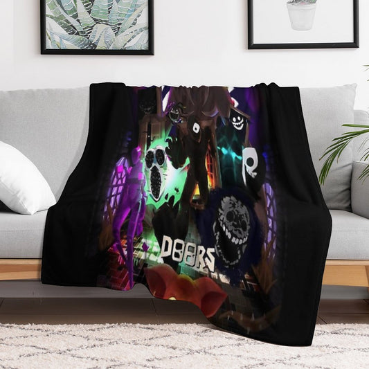 Roblox Doors Team Throw Blanket