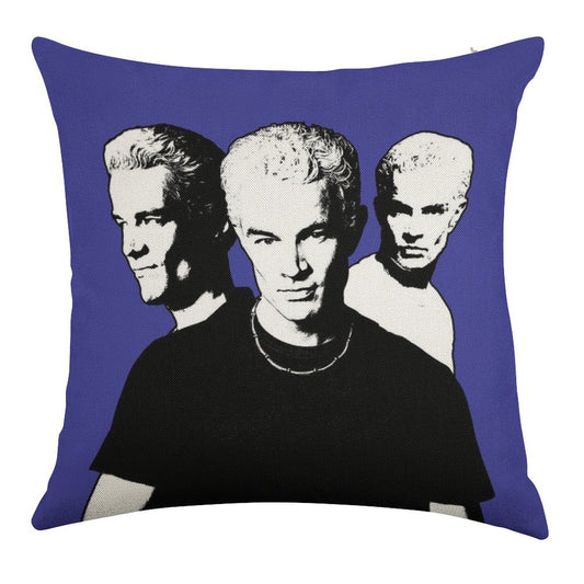 A Trio of Spike Linen Throw Pillow Cover