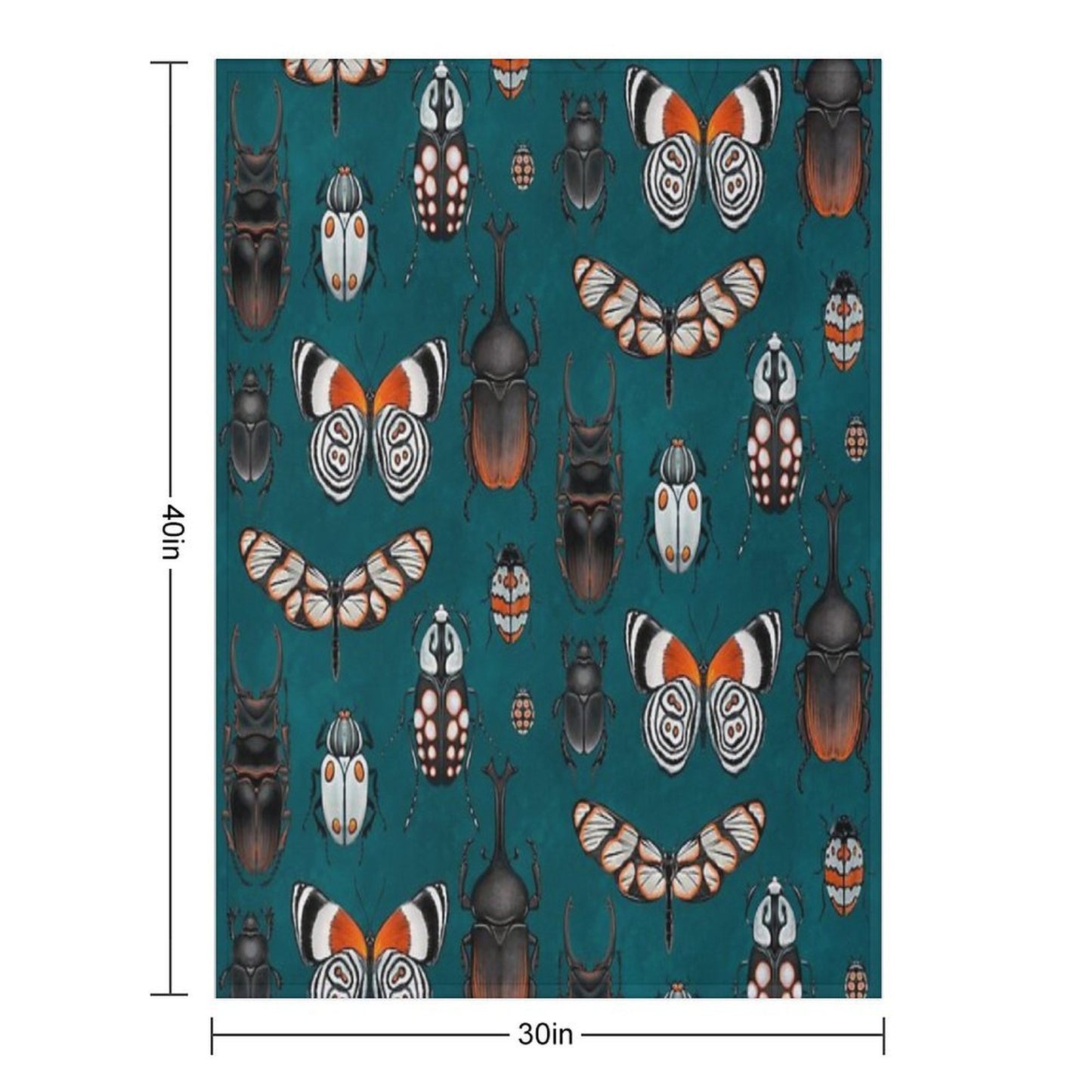 Bugs And Beetles Throw Blanket