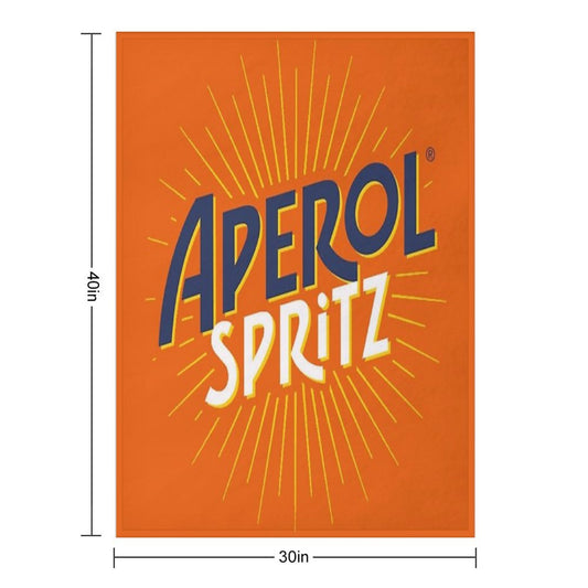 Aperol Spritz Orange Throw Blanket