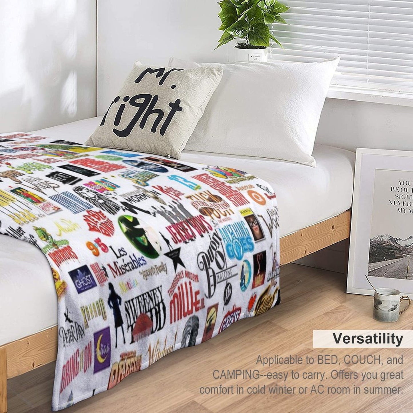Musical Logos Throw Blanket