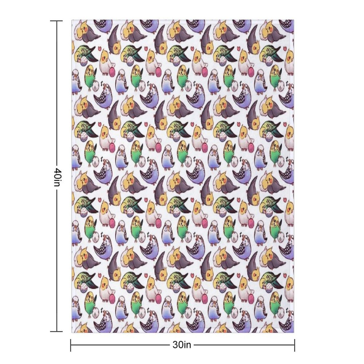 Budgies & Cockatiels Throw Blanket