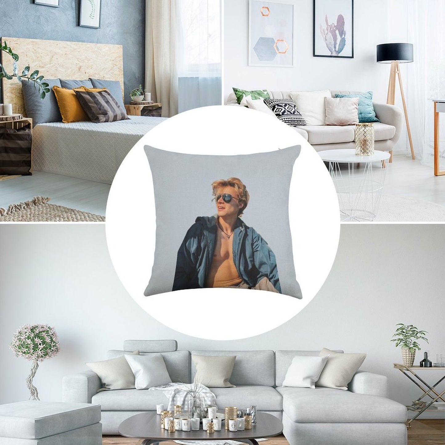 Rudy Pankow Linen Throw Pillow Cover