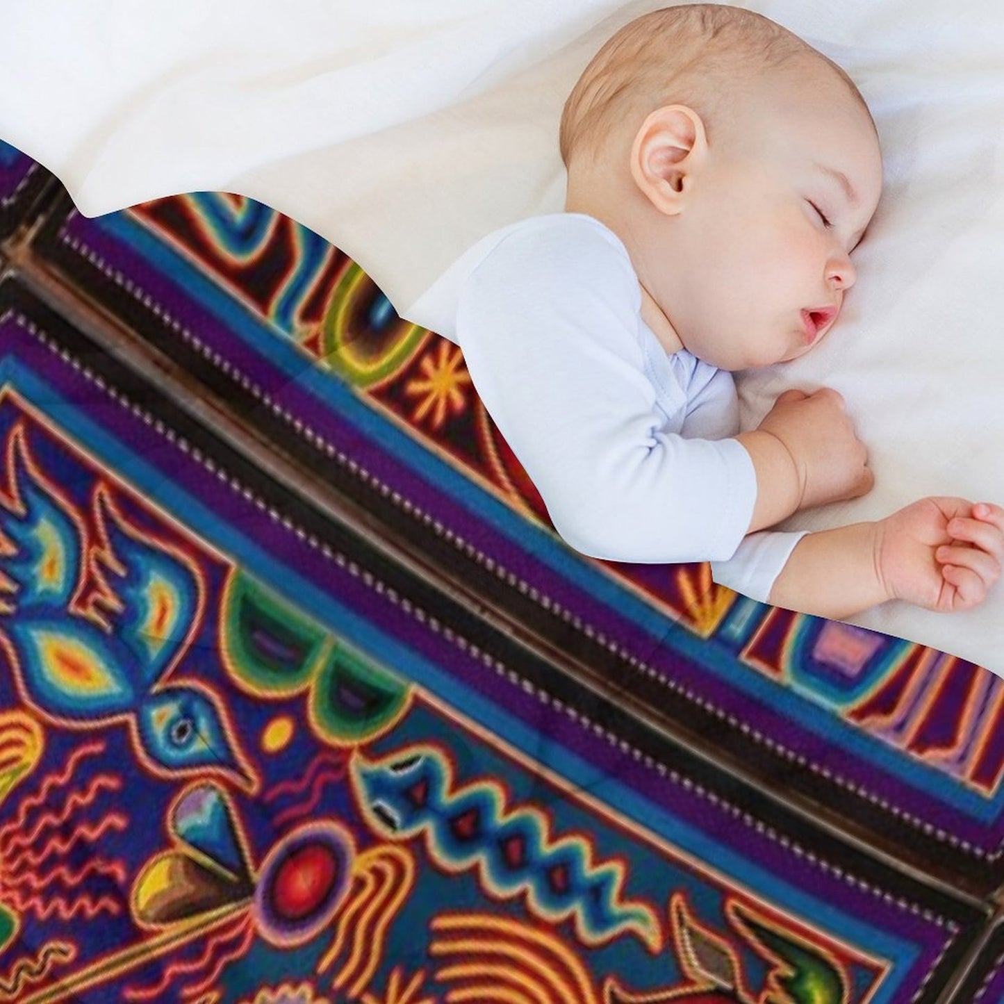 Huichol Throw Blanket
