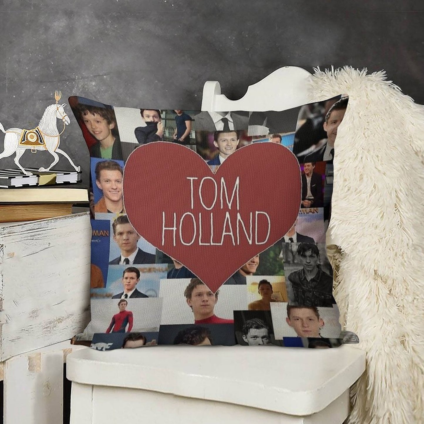 Tom Holland Blanketstickers Linen Throw Pillow Cover