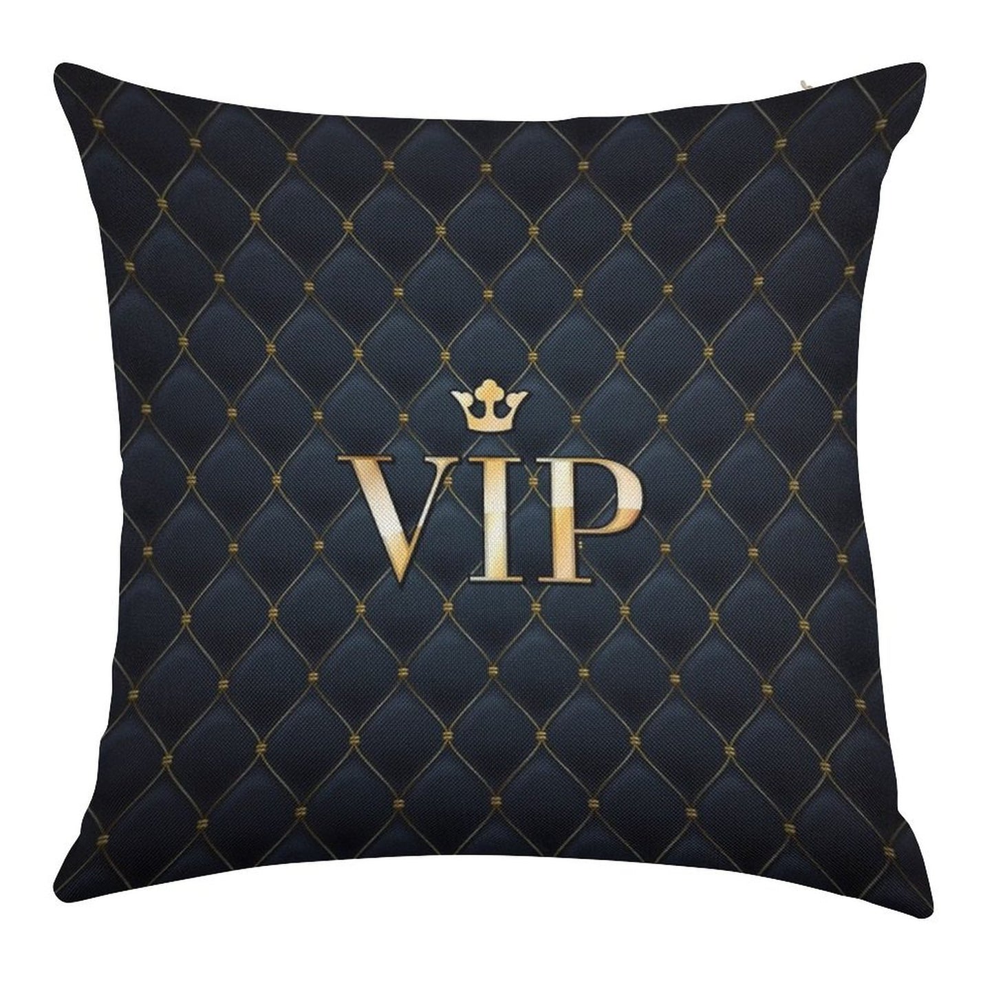 VIP Abstract Quilted Background Linen Throw Pillow Cover