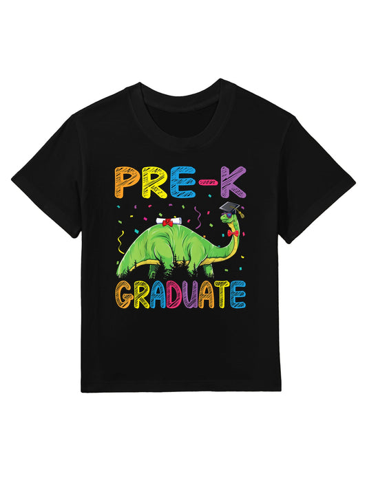 Kids Pre-K Graduate Brontosaurus Dino Pre Kindergarten Graduation Kids T-Shirt