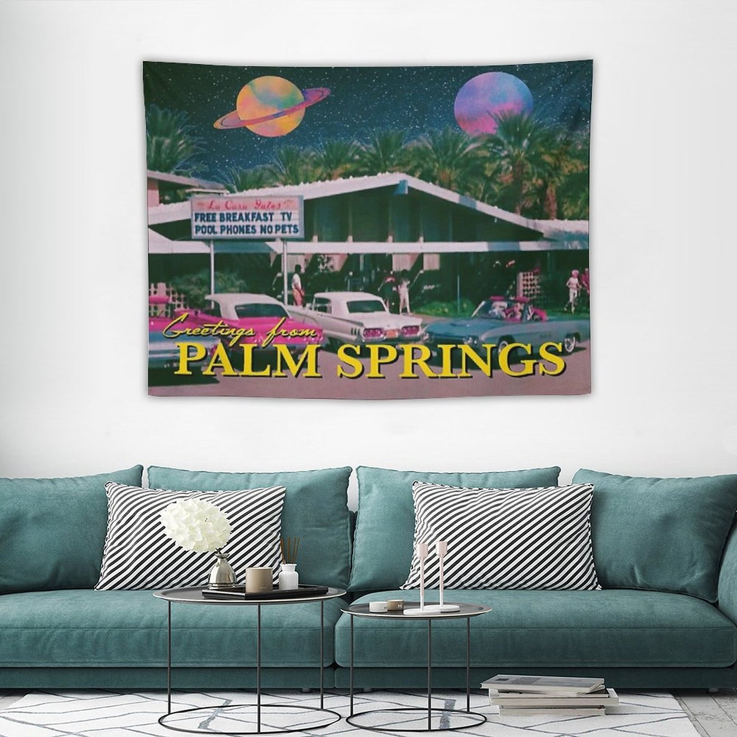 Greetings from Palm Springs Tapestry