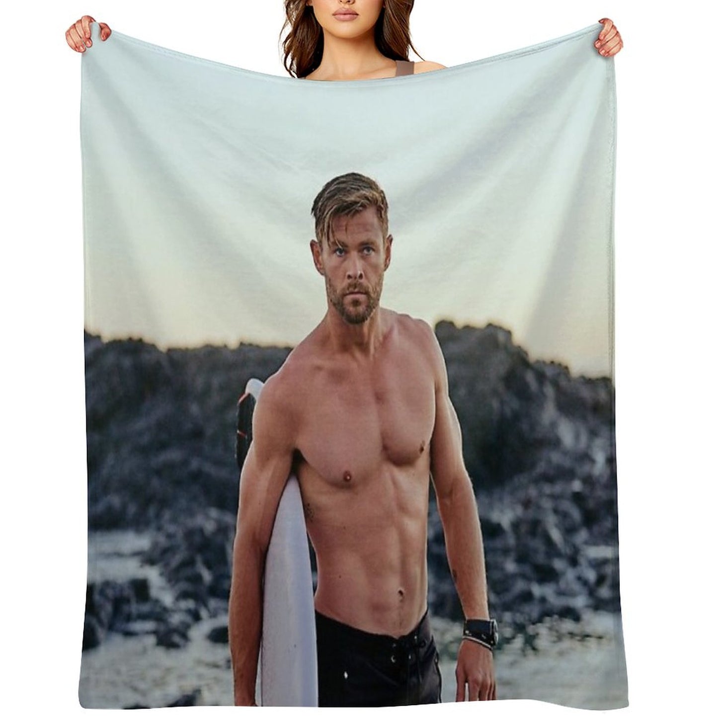 Chris Hemsworth Throw Blanket