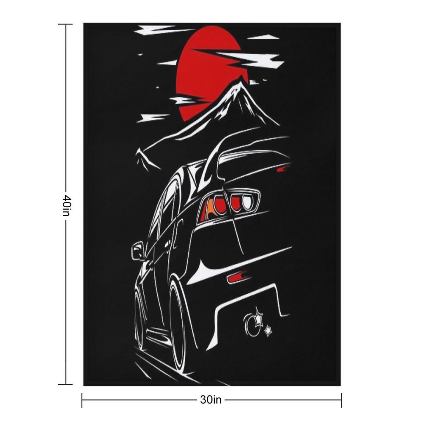 Mitsubishi Lancer Evo X Throw Blanket