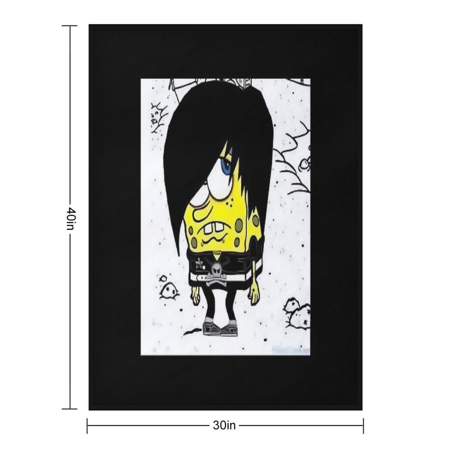 SPONGEBOB EMO Classic Throw Blanket