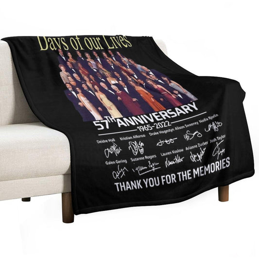 Days Of Our Lives 57Th Anniversary Throw Blanket