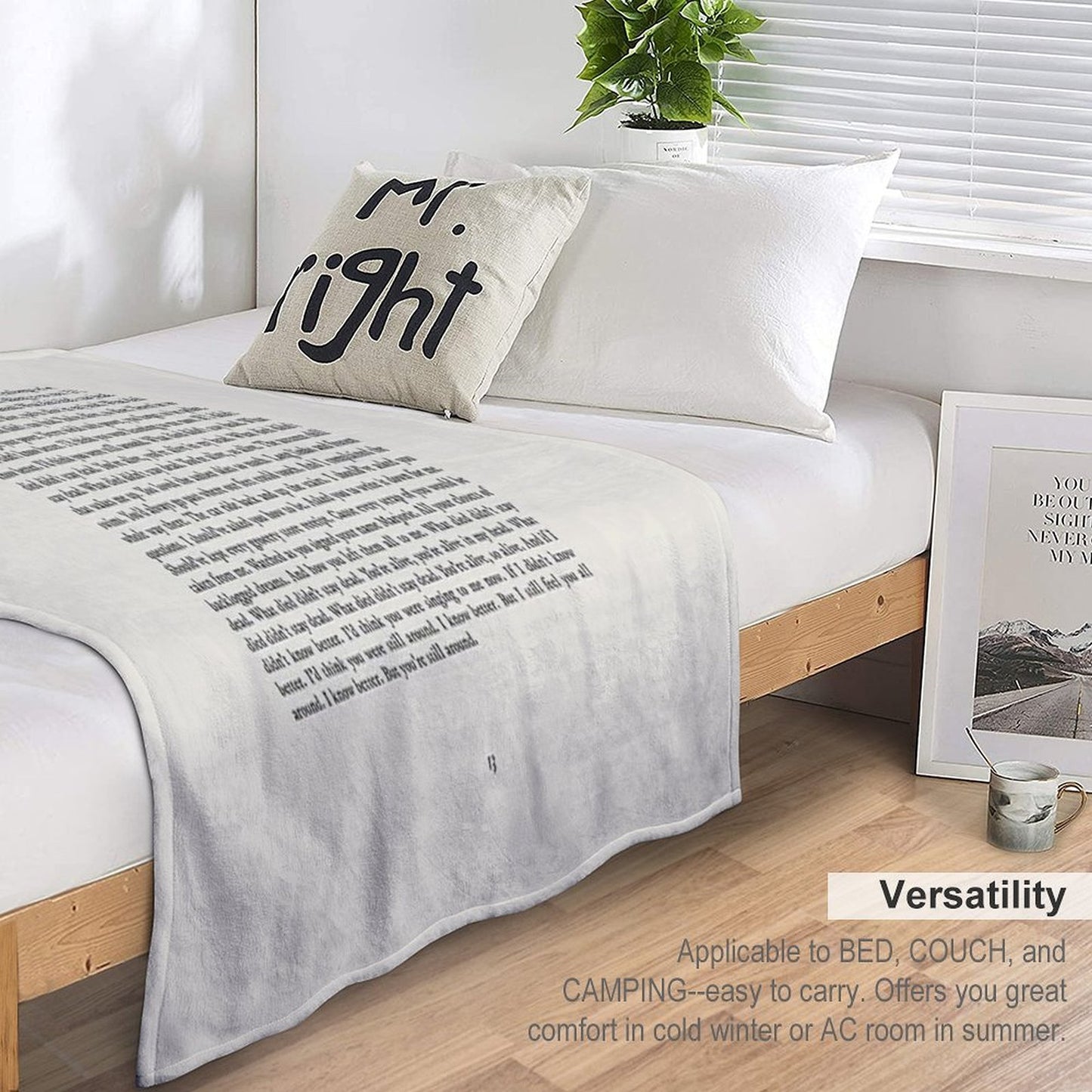 Marjorie Lyrics Throw Blanket